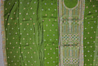 Verdant Elegance: Handcrafted Floral Unstitched Suit Set