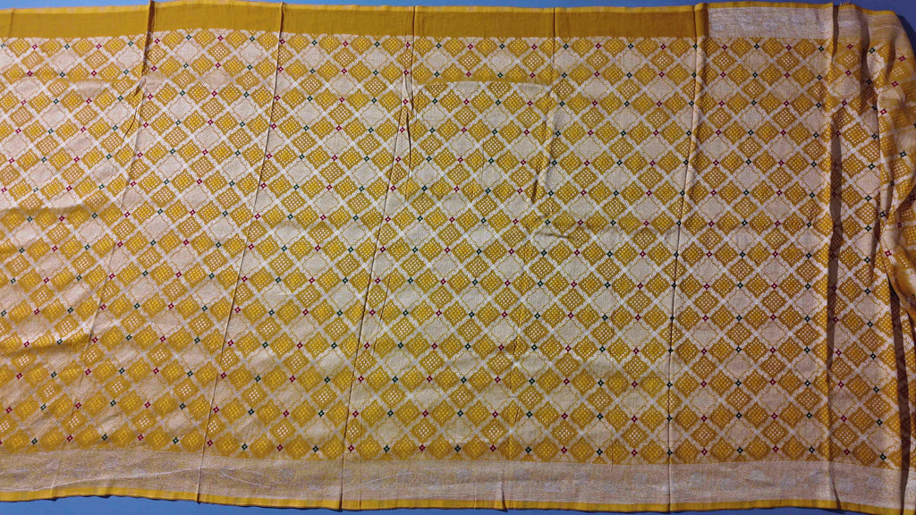 Golden Hues: Luxurious Brocade Unstitched Suit for Festive Flair",