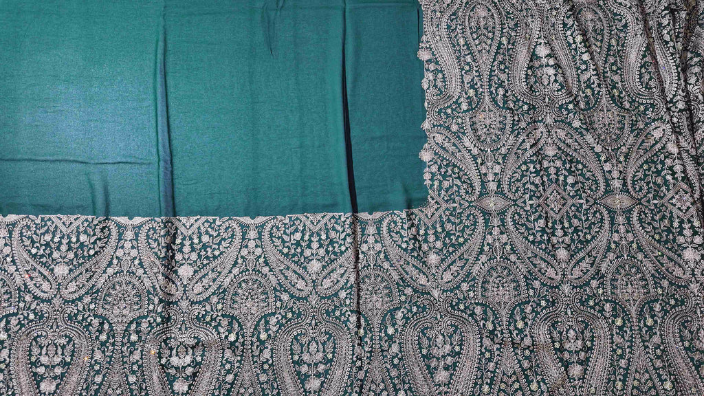 Regal Olive Tapestry Saree with Intricate Gold Threadwork",