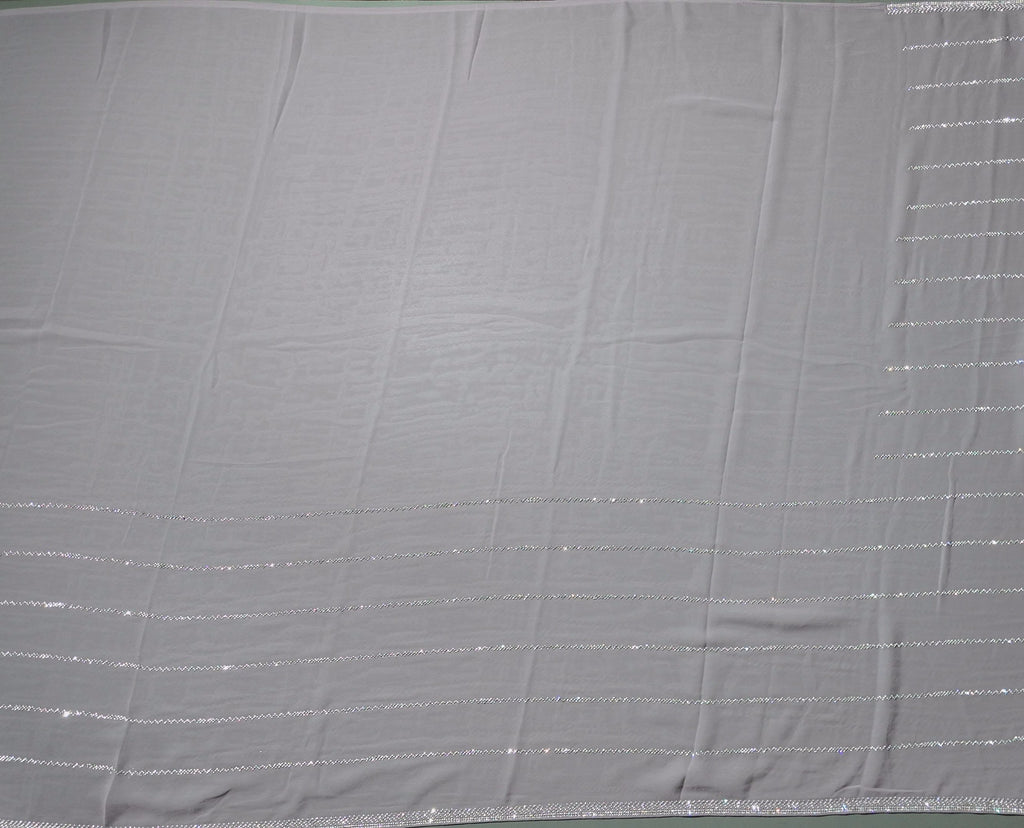 Lavender Mist: Shimmering Silk Saree with Lurex Highlights",