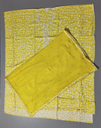 Sunlit Charm: Handcrafted Yellow Unstitched Suit