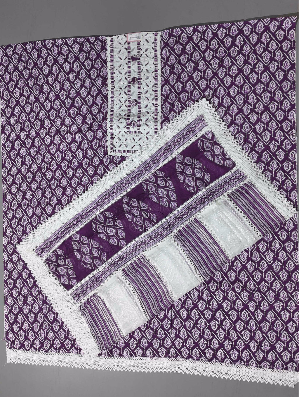 Purple Passion: Handcrafted Unstitched Suit Perfection