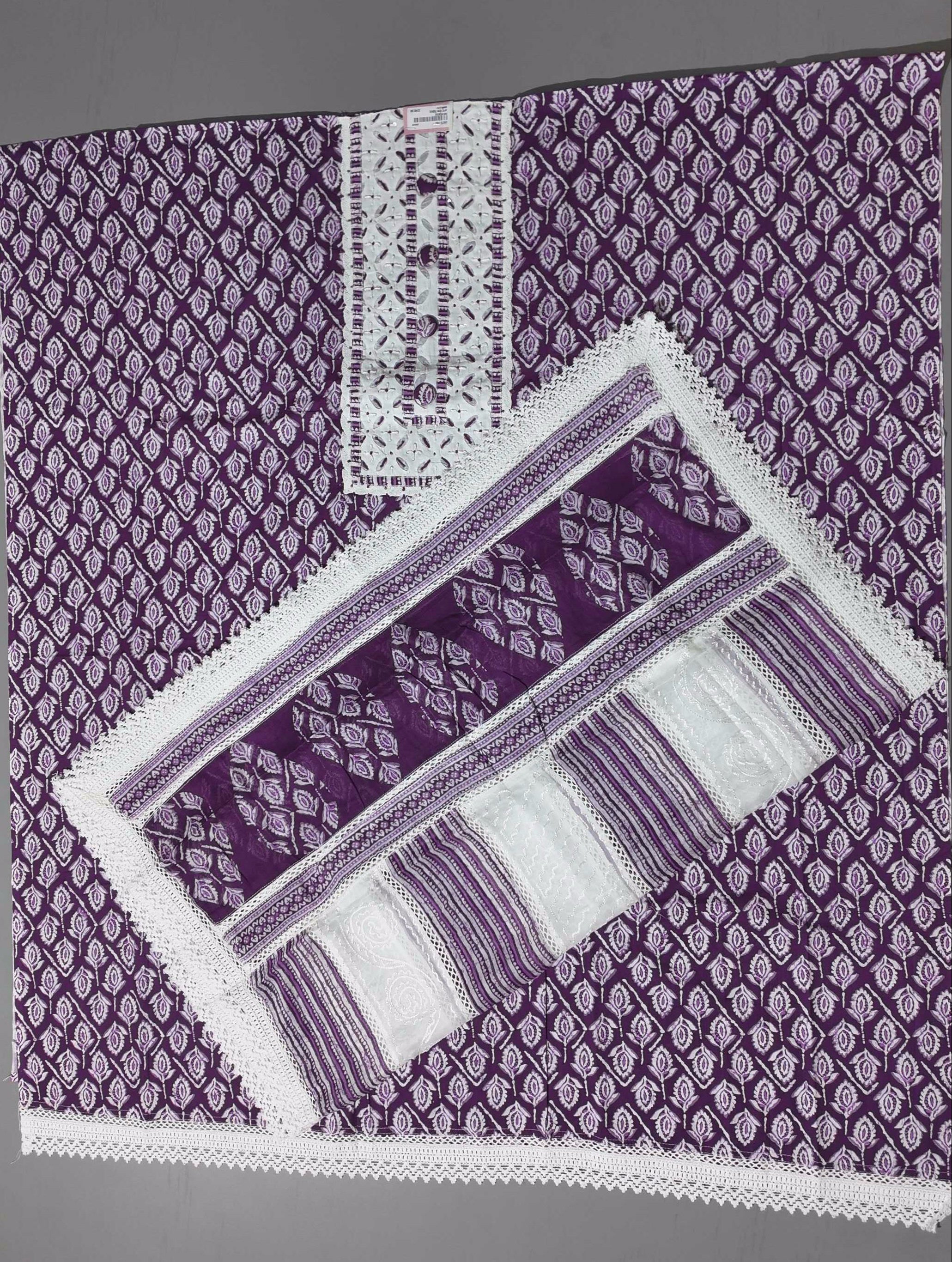 Purple Passion: Handcrafted Unstitched Suit Perfection