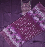 Regal Vine: Purple Embroidered Unstitched Suit
