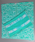 Tropical Bliss Unstitched Suit: Refreshing Turquoise Elegance