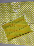 Charming Floral Delight Unstitched Suit in Vibrant Olive