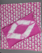 Lush Blossom Unstitched Suit in Vibrant Floral Pink