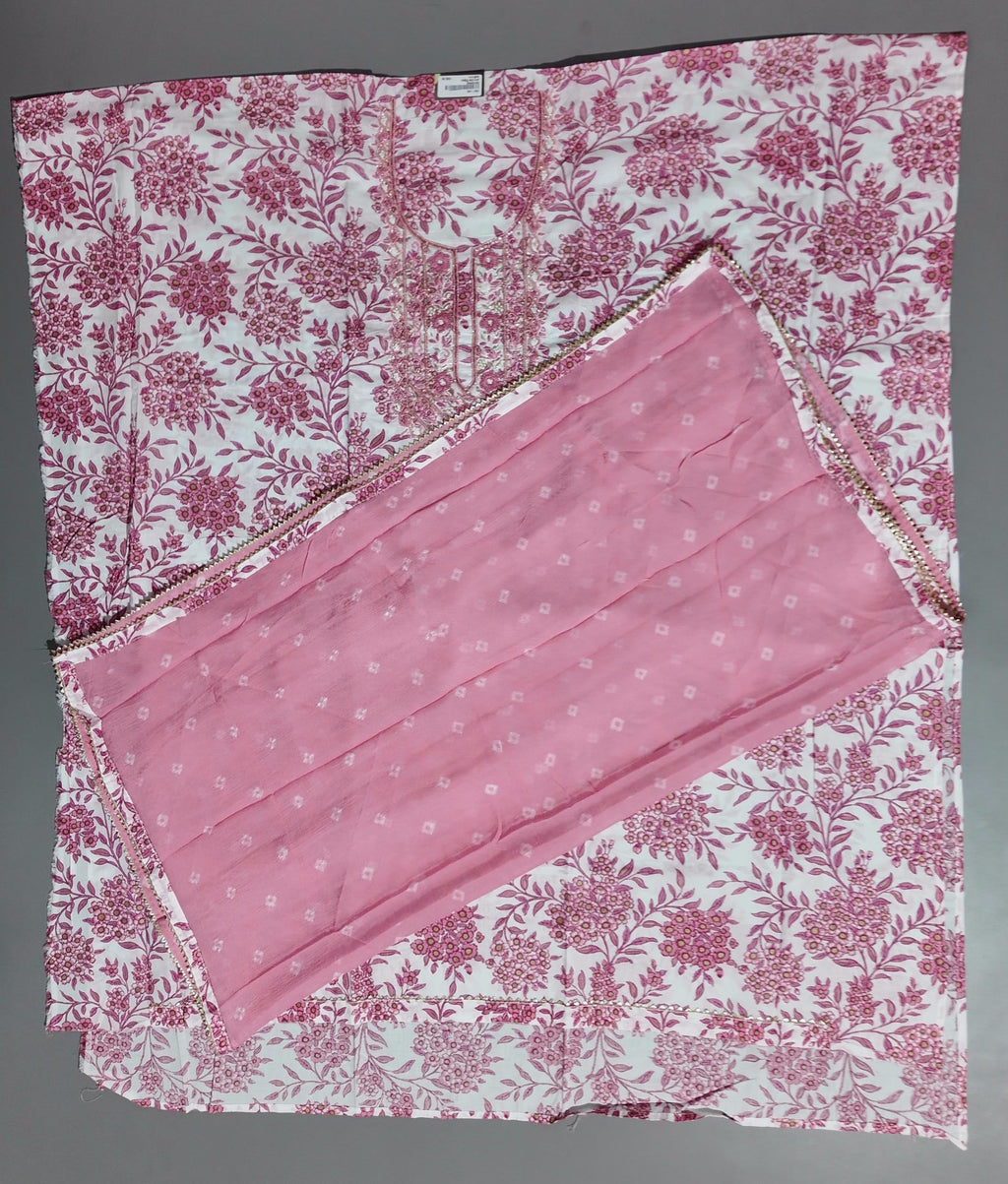 Blossom Breeze: Floral Finesse Unstitched Suit