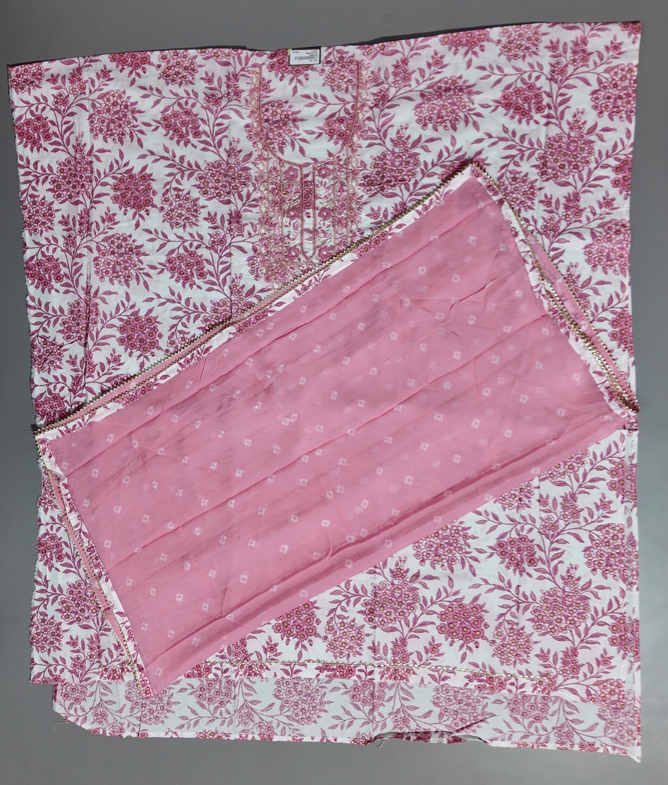 Blossom Breeze: Floral Finesse Unstitched Suit
