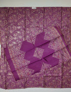 Mesmerizing Magenta: Artisan Embroidered Unstitched Suit