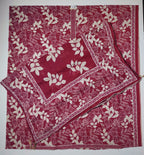 Vibrant Crimson Leaves Unstitched Suit - Artistry in Fabric