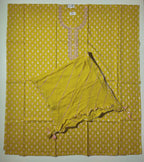 Graceful Blossom Unstitched Suit in Sunlit Mustard
