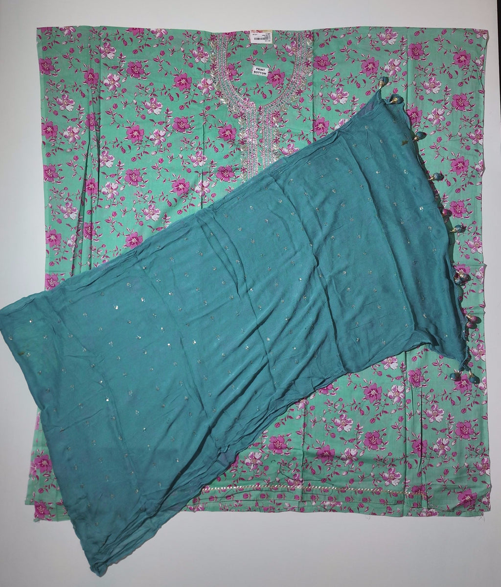 Blossom Breeze: Unstitched Floral Extravaganza Suit