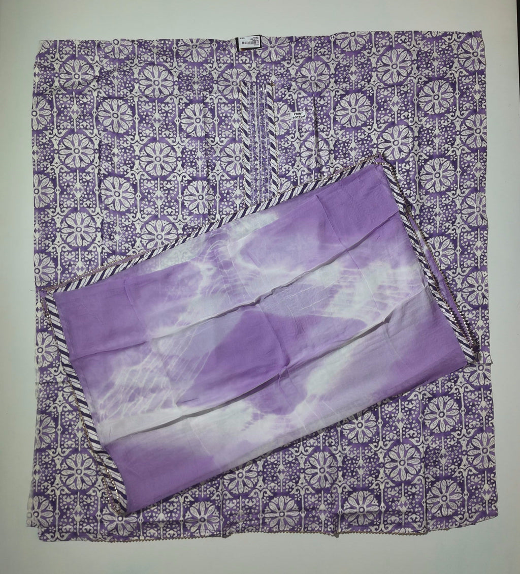 Lavender Bliss: Artisanal Unstitched Suit for Comfort & Style