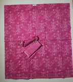 Radiant Fuchsia Bandhani Unstitched Suit – Effortless Charm Awaits