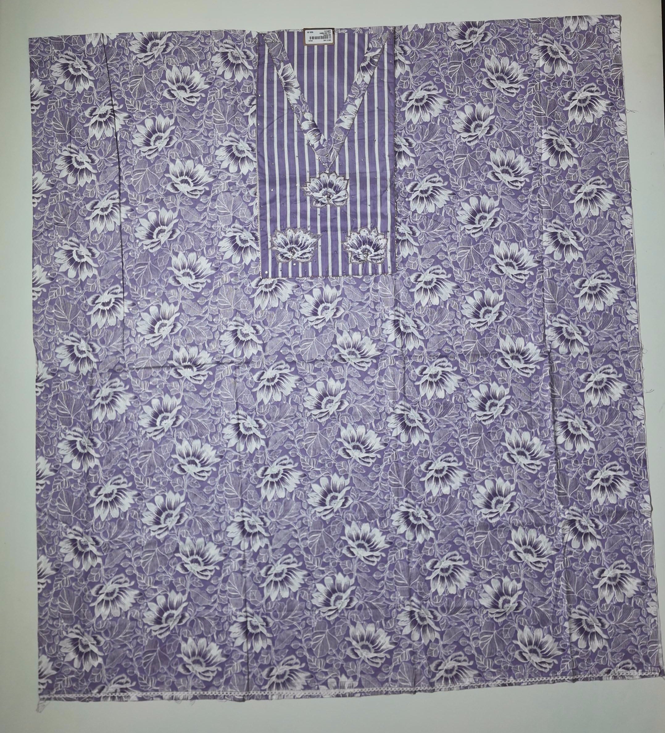Lavender Blossom Unstitched Suit: Embrace Floral Elegance