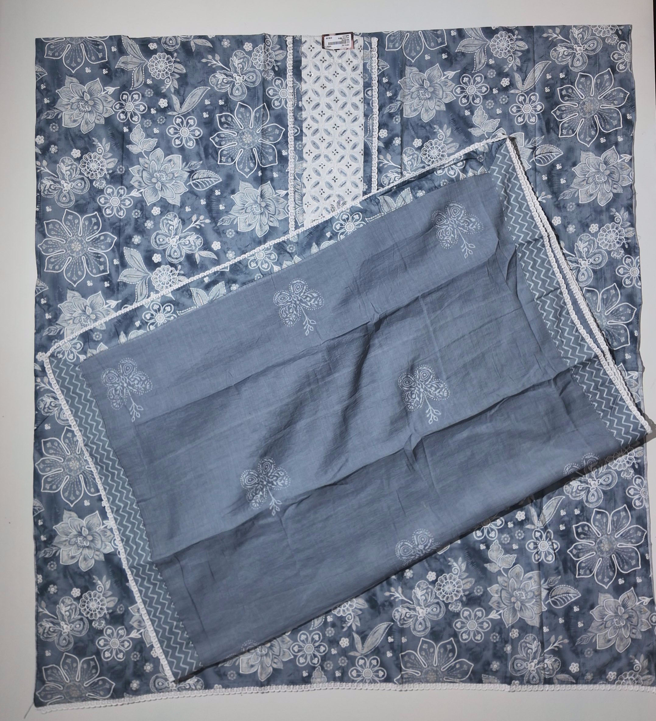 Artisan's Blue Serenade: Handcrafted Unstitched Suit