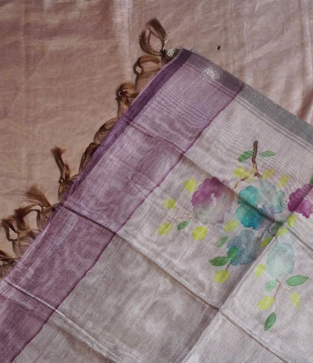 Blossom Dynamics: Artistic Unstitched Suit Canvas",