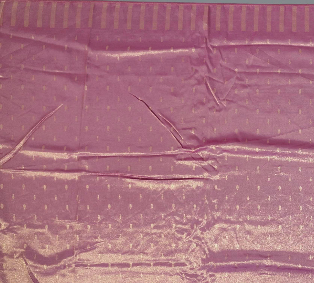 Radiant Fuchsia Silk Saree with Intricate Zari Brocade",