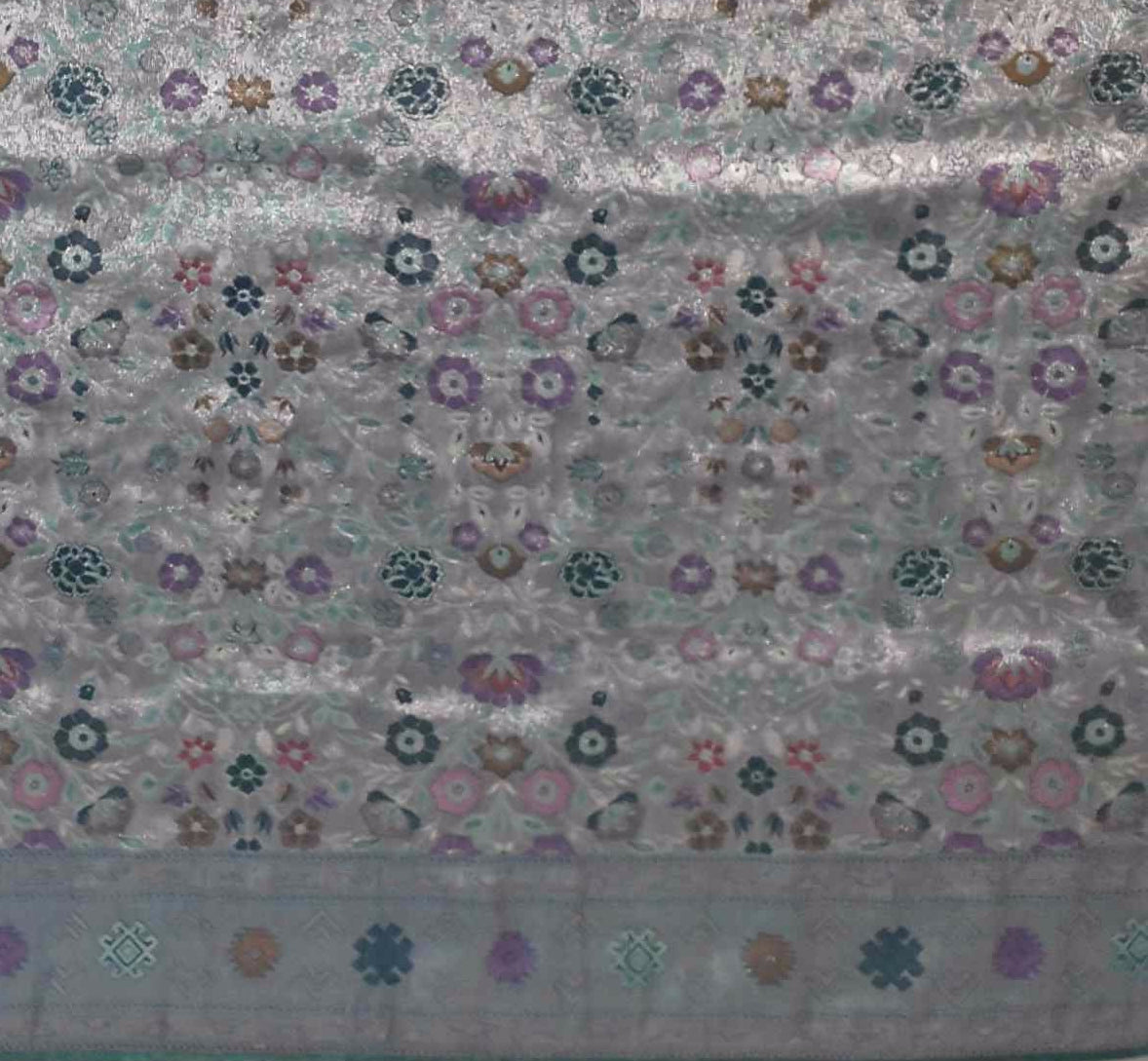 Opulent Celestial Weave: Intricately Embellished Saree",