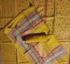 Sun-Kissed Yellow Unstitched Suit: A Canvas of Tradition