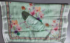 Blossom Dream: Artistic Unstitched Suit with Floral Elegance