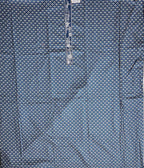 Midnight Blooms: Indigo Unstitched Suit for Festive Gatherings