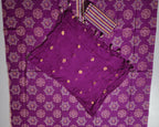 Regal Canvas: Artistry in Purple Unstitched Fabric