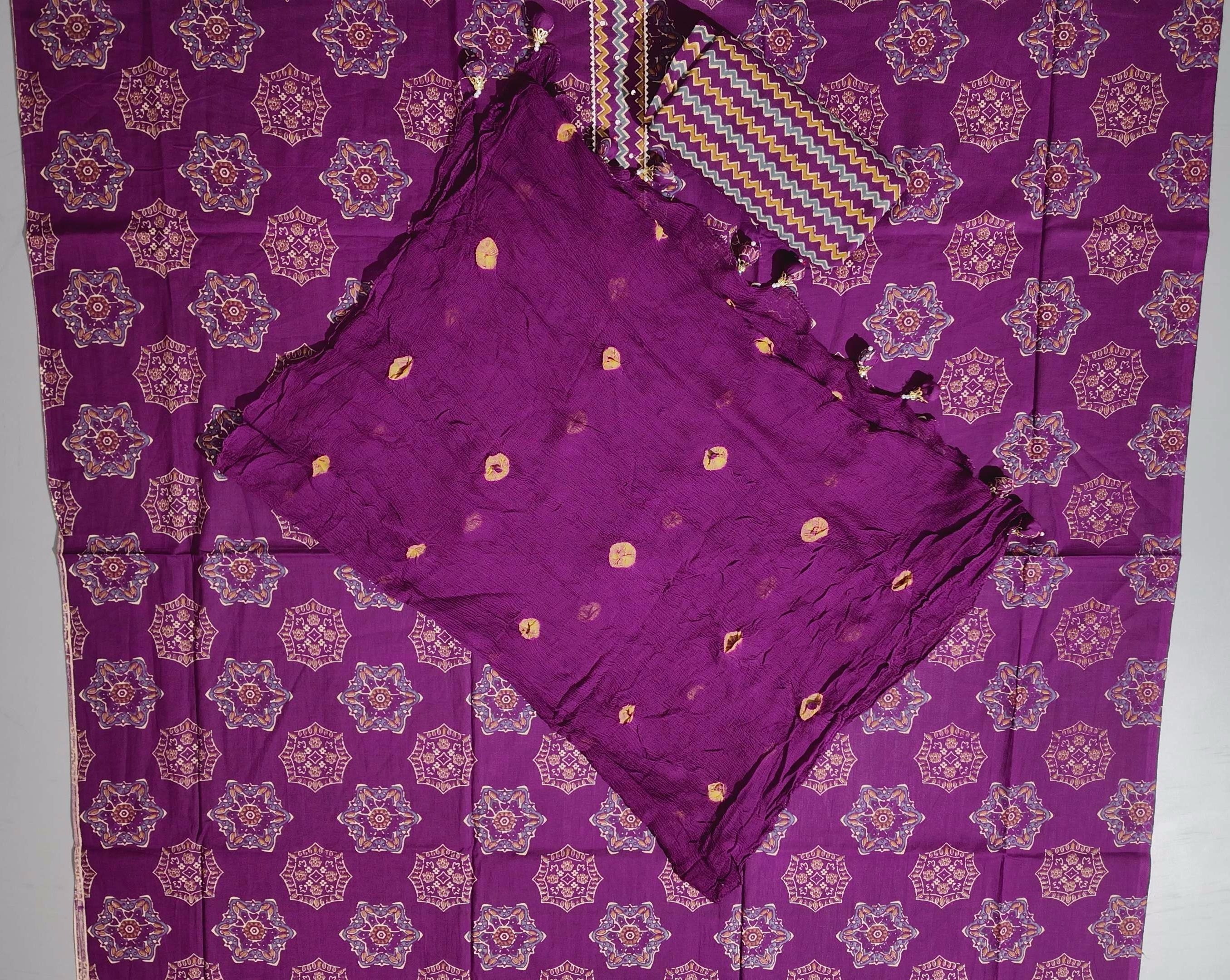 Regal Canvas: Artistry in Purple Unstitched Fabric