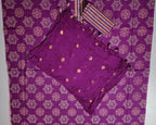 Vibrant Mandala Mauve Unstitched Suit Set