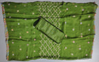 Verdant Elegance: Handcrafted Floral Unstitched Suit Set