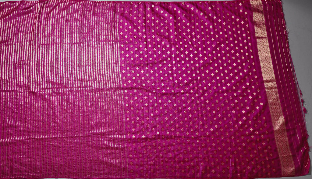 Blossom Aura: Radiant Red Silk Saree with Intricate Floral Motifs",