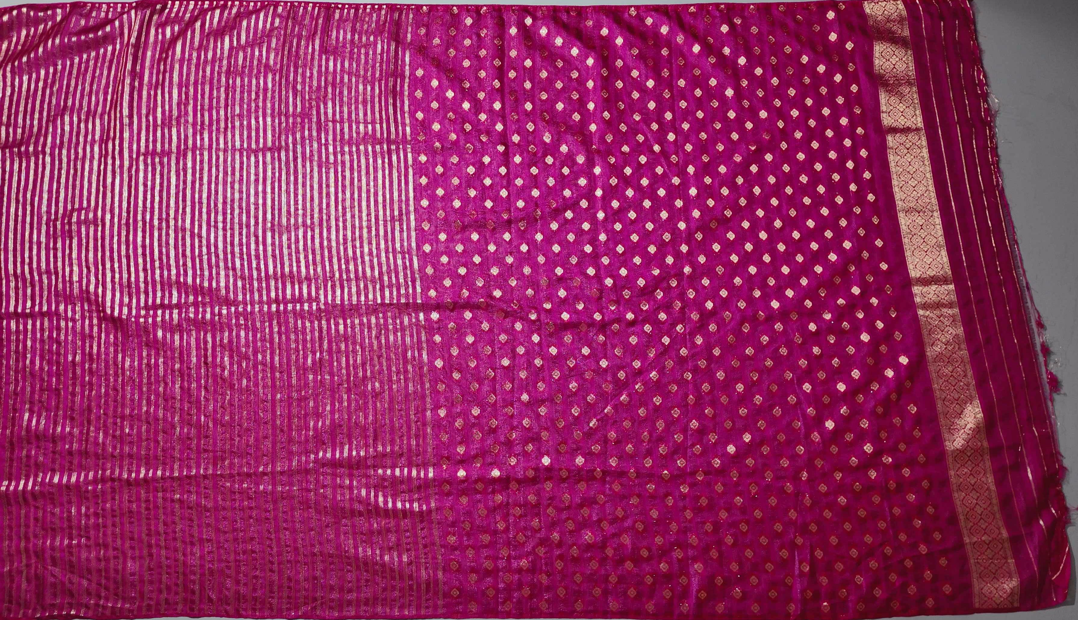 Blossom Aura: Radiant Red Silk Saree with Intricate Floral Motifs",