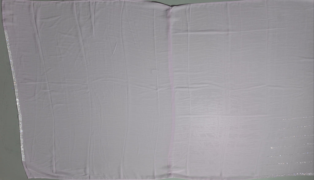 Lavender Mist: Shimmering Silk Saree with Lurex Highlights",