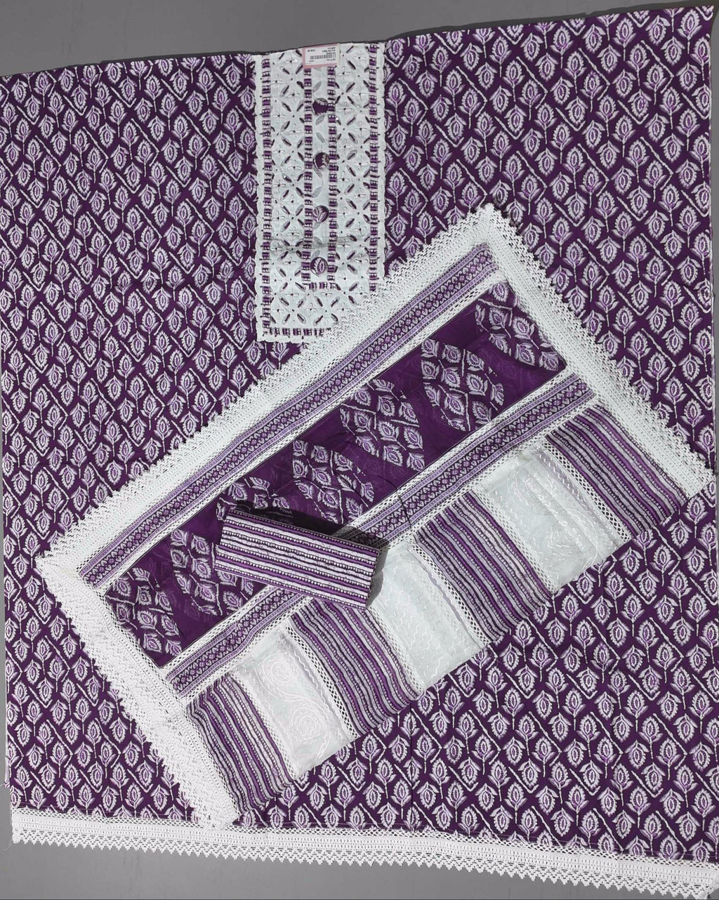 Purple Passion: Handcrafted Unstitched Suit Perfection