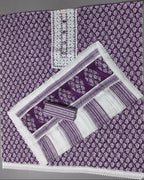 Purple Passion: Handcrafted Unstitched Suit Perfection