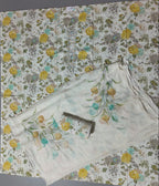 Botanical Bliss: Unstitched Suit for Chic Comfort