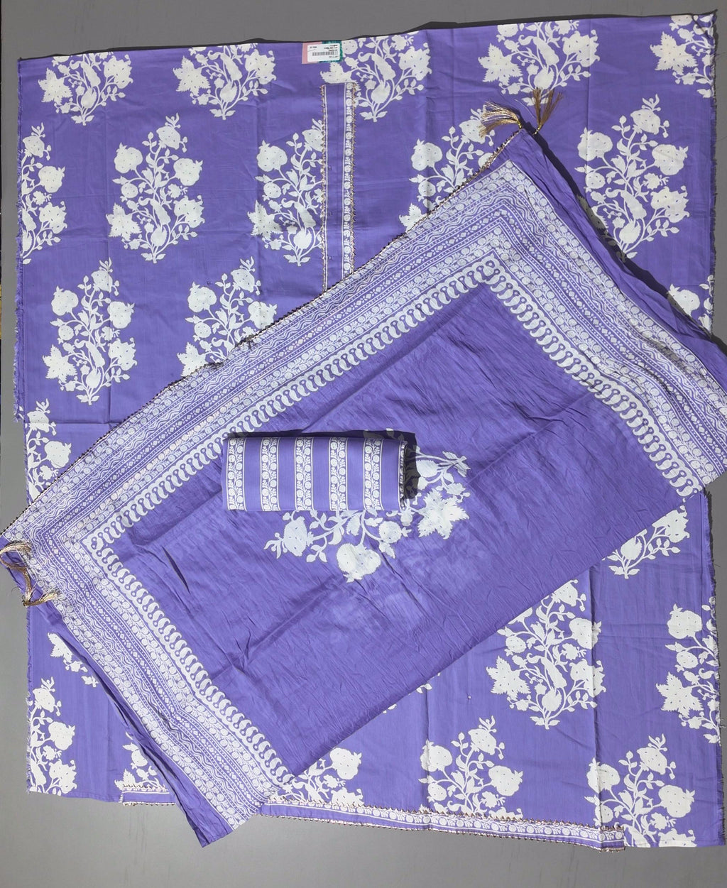 Lilac Blooms Unstitched Suit: Effortless Charm