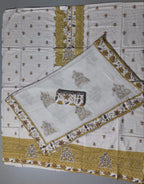 Radiant Gold Embroidered Unstitched Suit - Festive Delight