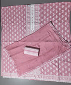 Chic Blossom Pink Unstitched Suit - Embroidered Elegance
