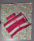 Floral Paradise Unstitched Suit - Refreshing Spring Greens