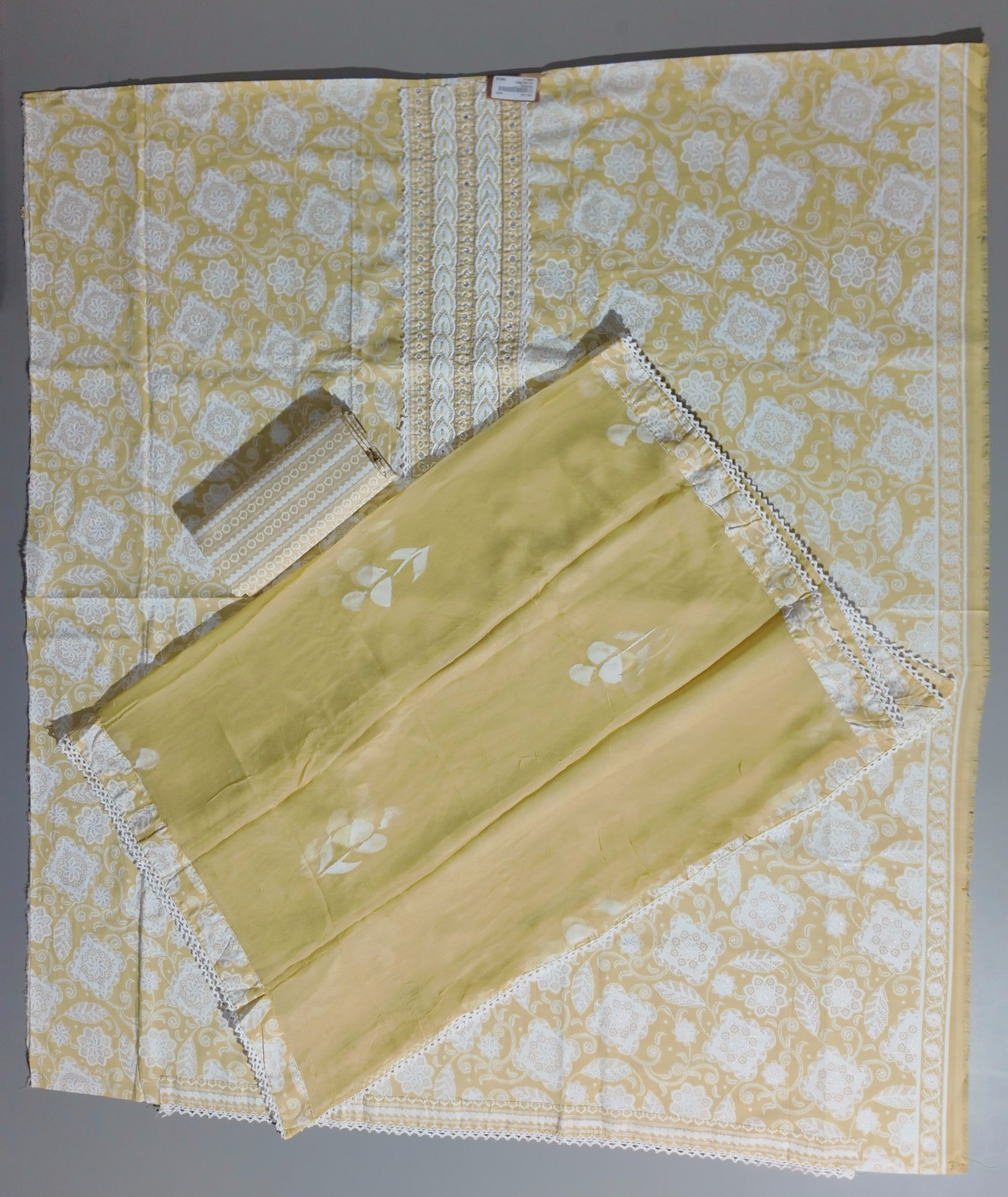 Golden Harmony Unstitched Suit - Embrace Comfort & Style