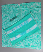 Tropical Bliss Unstitched Suit: Refreshing Turquoise Elegance