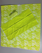 Lime Radiance: Tropical Unstitched Suit Canvas