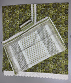 Botanical Bliss Unstitched Suit with Intricate Lace Detail