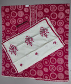 Crimson Whirl: Artistic Unstitched Suit for Celebrations