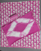 Lush Blossom Unstitched Suit in Vibrant Floral Pink