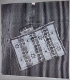Midnight Stripes: Artisan Black & White Unstitched Suit
