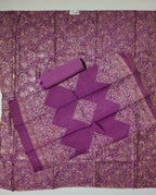 Mesmerizing Magenta: Artisan Embroidered Unstitched Suit
