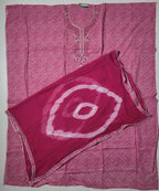 Vibrant Fuchsia Gleam: Embroidered Unstitched Suit Bliss